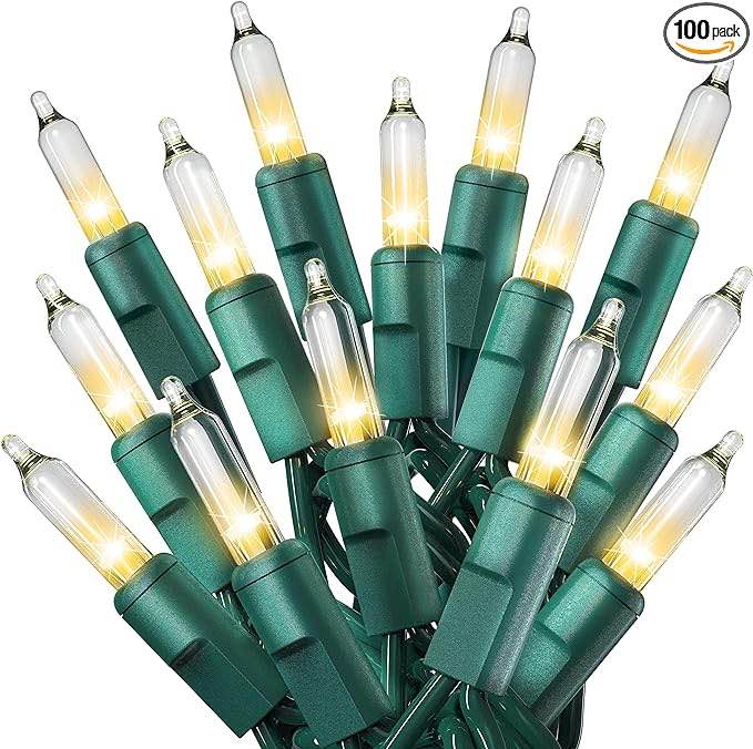 PREXTEX Green Wire Clear Light - 100 Count