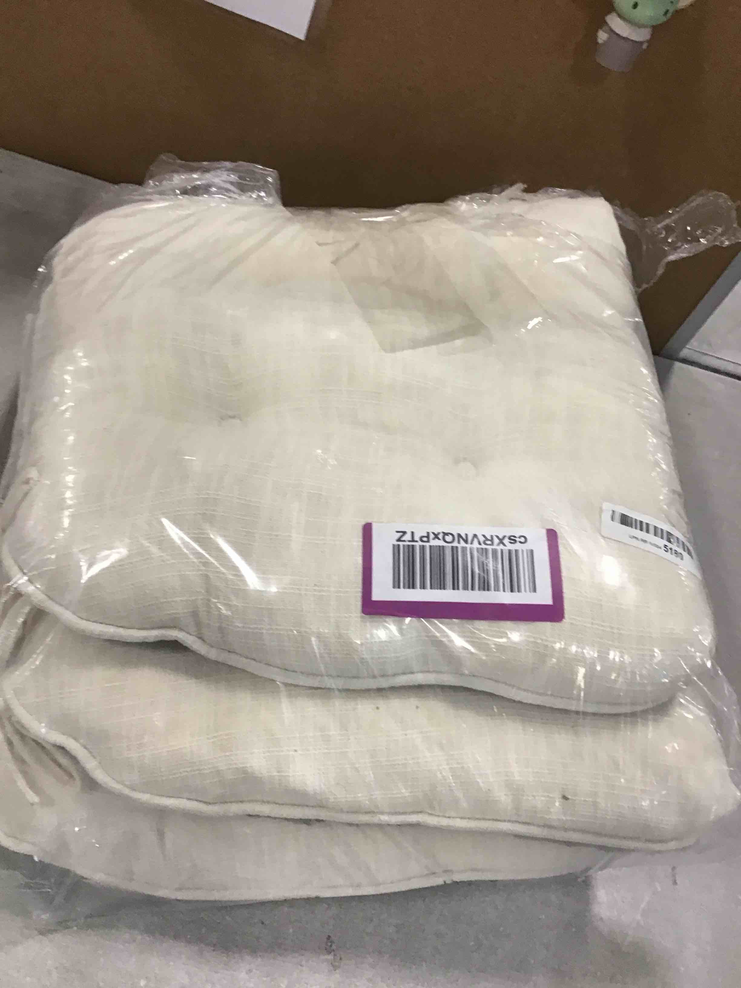 Basic Beyond Chair Cushions for Dining Chairs 3 Pack, Memory Foam Chair Cushion with Ties and Non Slip Backing