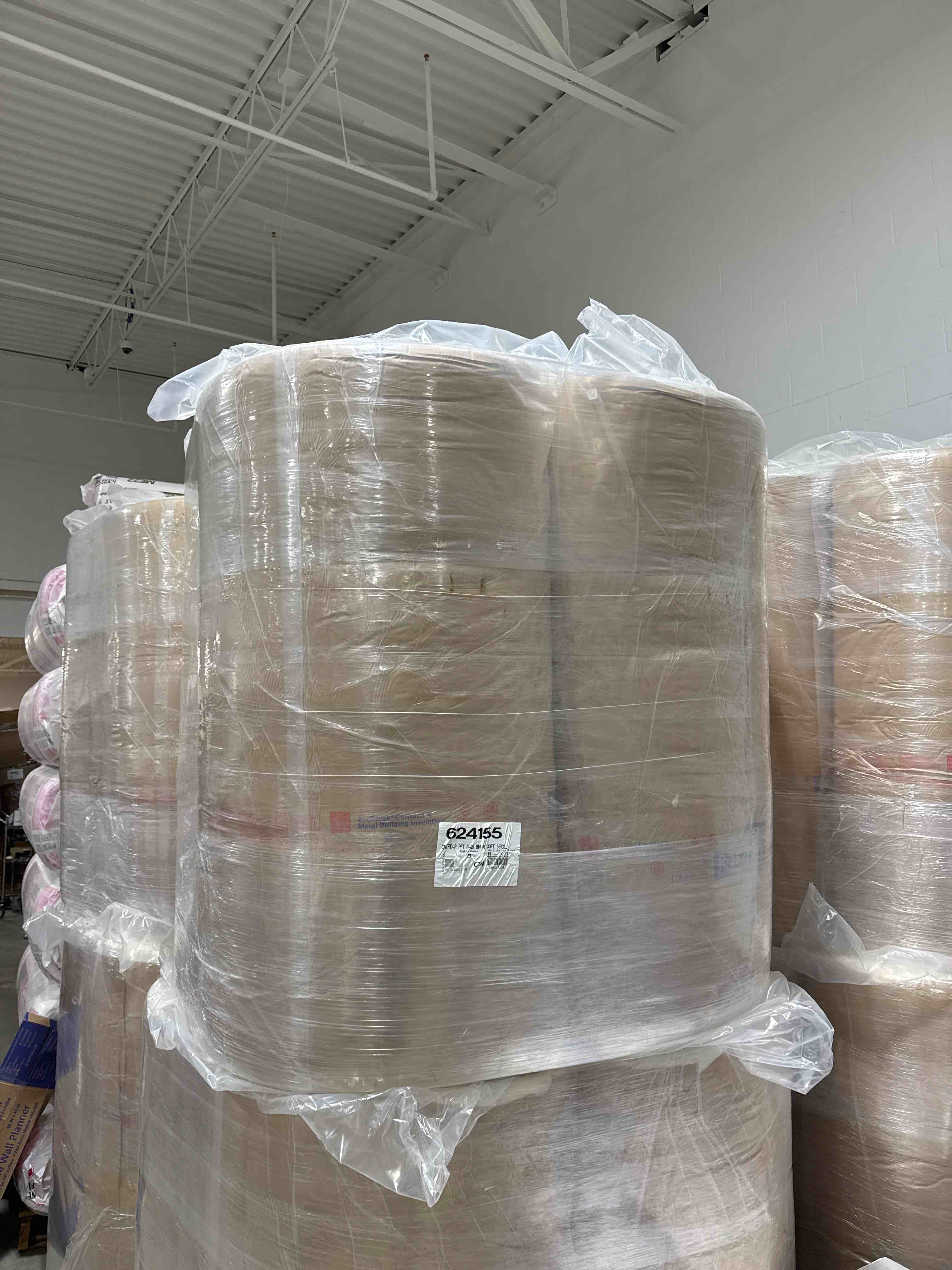 four rolls of R 25 8 inch thick 48 inches wide by 30 foot your bid per roll 