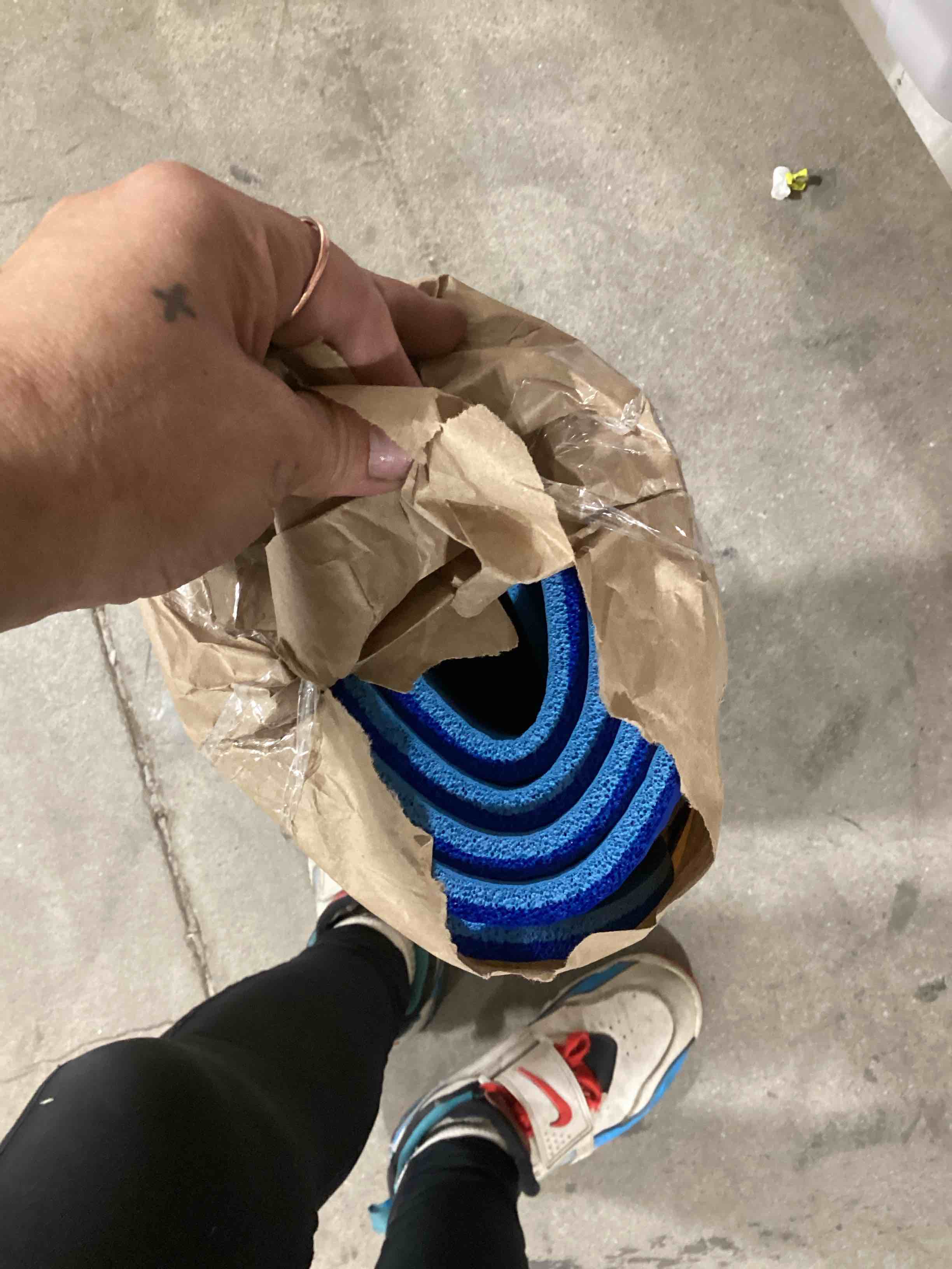 blue yoga mat 