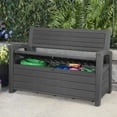Keter Hudson Plastic Storage Bench black 