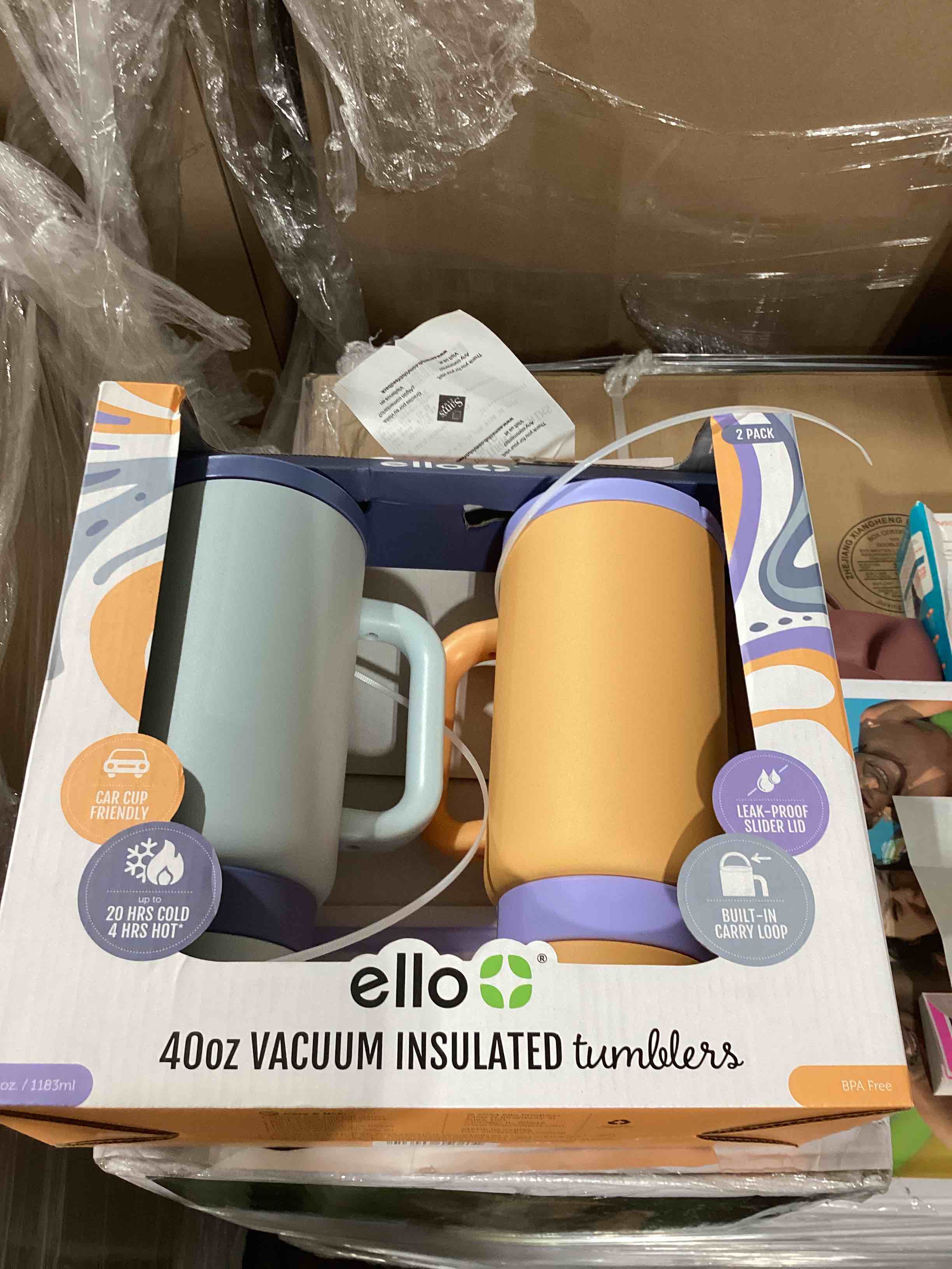 ello 40 oz vacuum insulated tumblers 2 pk 
