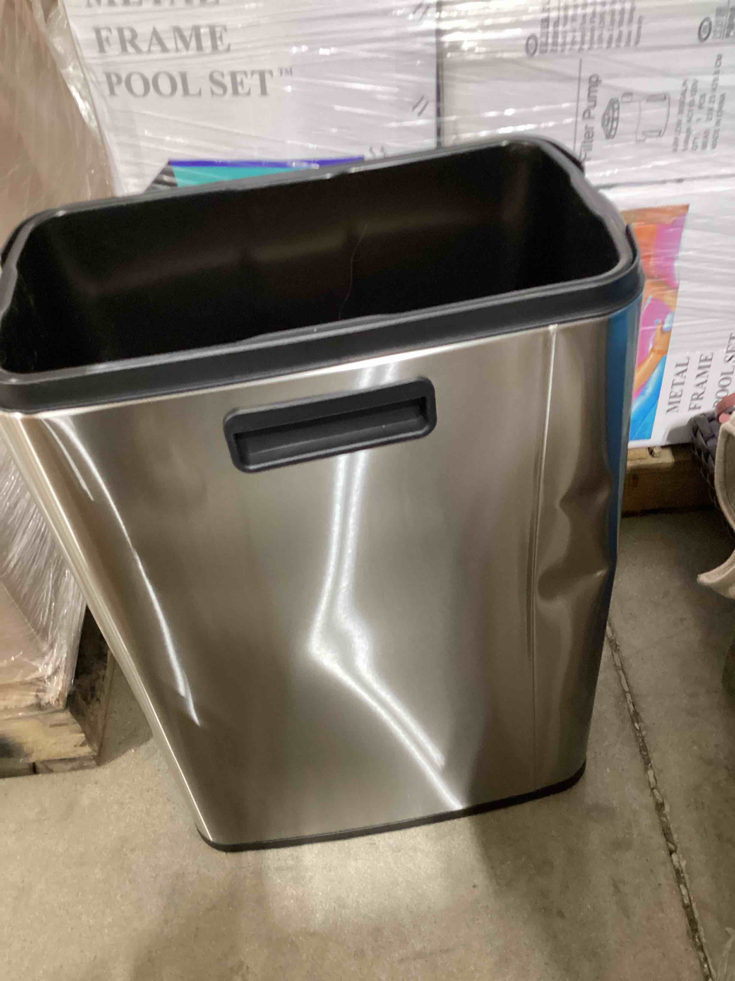 motion sensor trash can