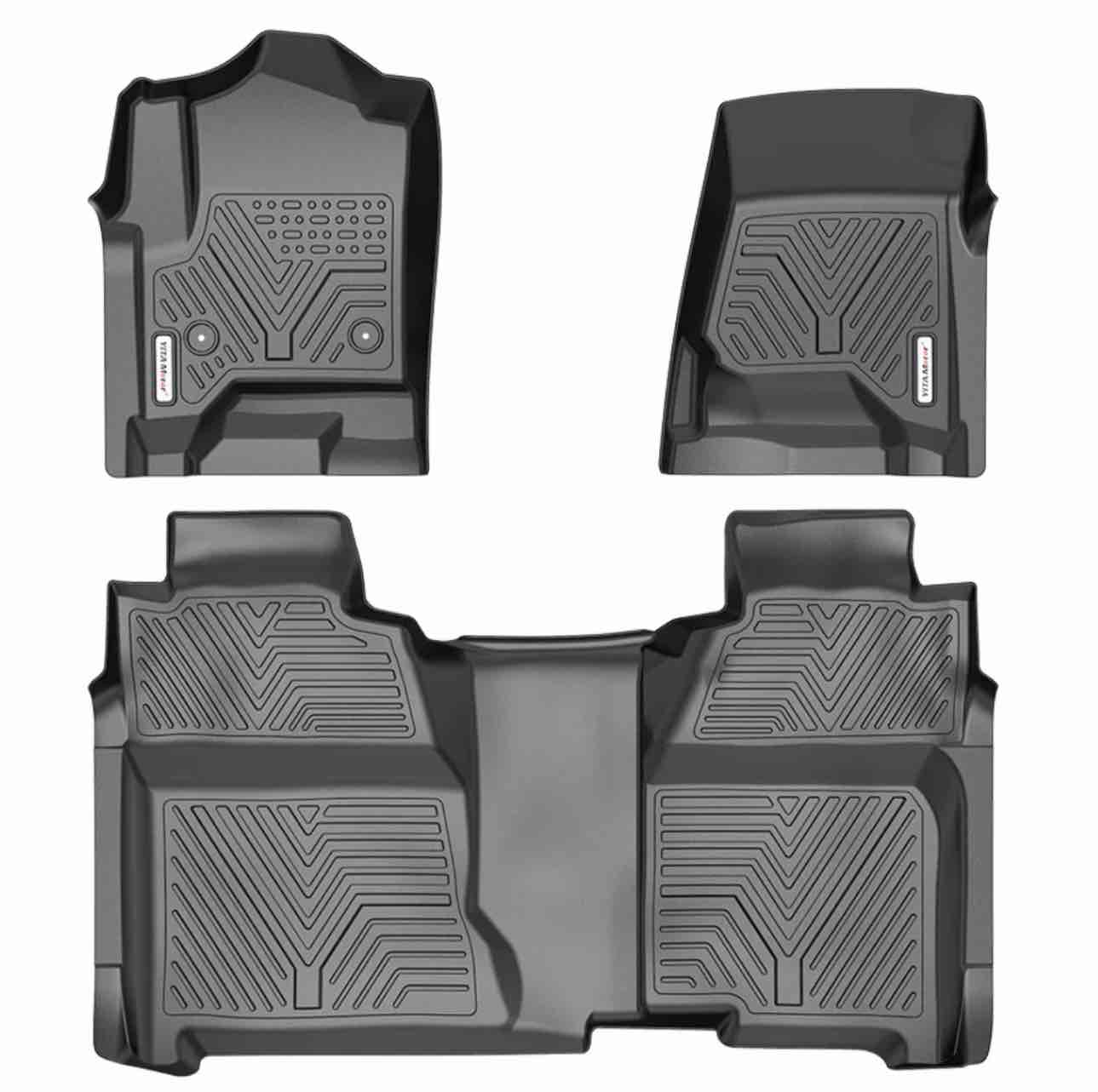 YITAMOTOR® Floor Mats Chevy Silverado / GMC Sierra Silverado / Sierra 2500 HD / 3500 HD Crew Cab