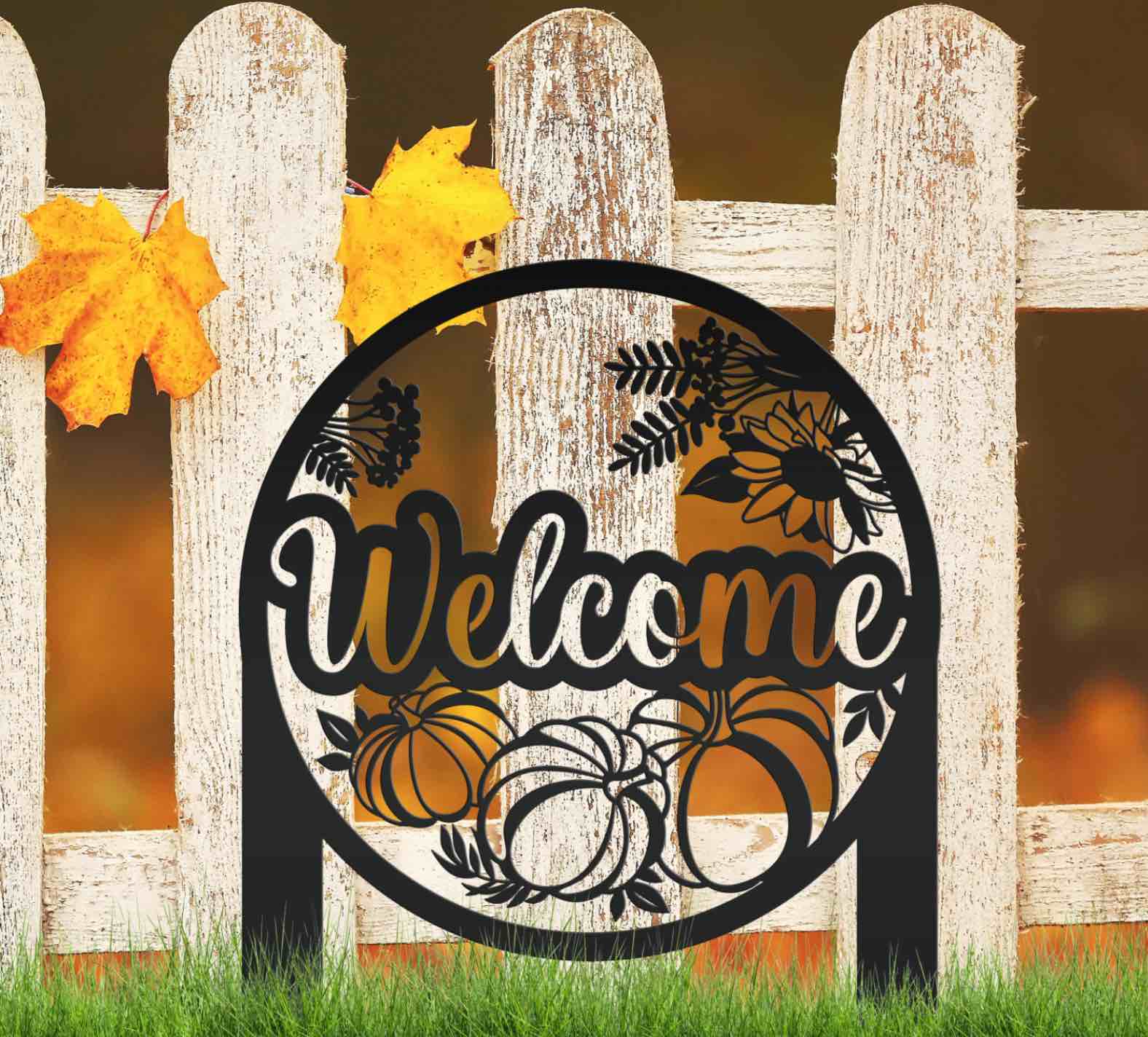FALL PUMPKIN YARD SIGN, FALL LAWN DECOR, LAWN DECOR FOR FALL, FALL YARD DECOR, PUMPKIN YARD DECOR , PUMPKIN LAWN ORNAMENTS