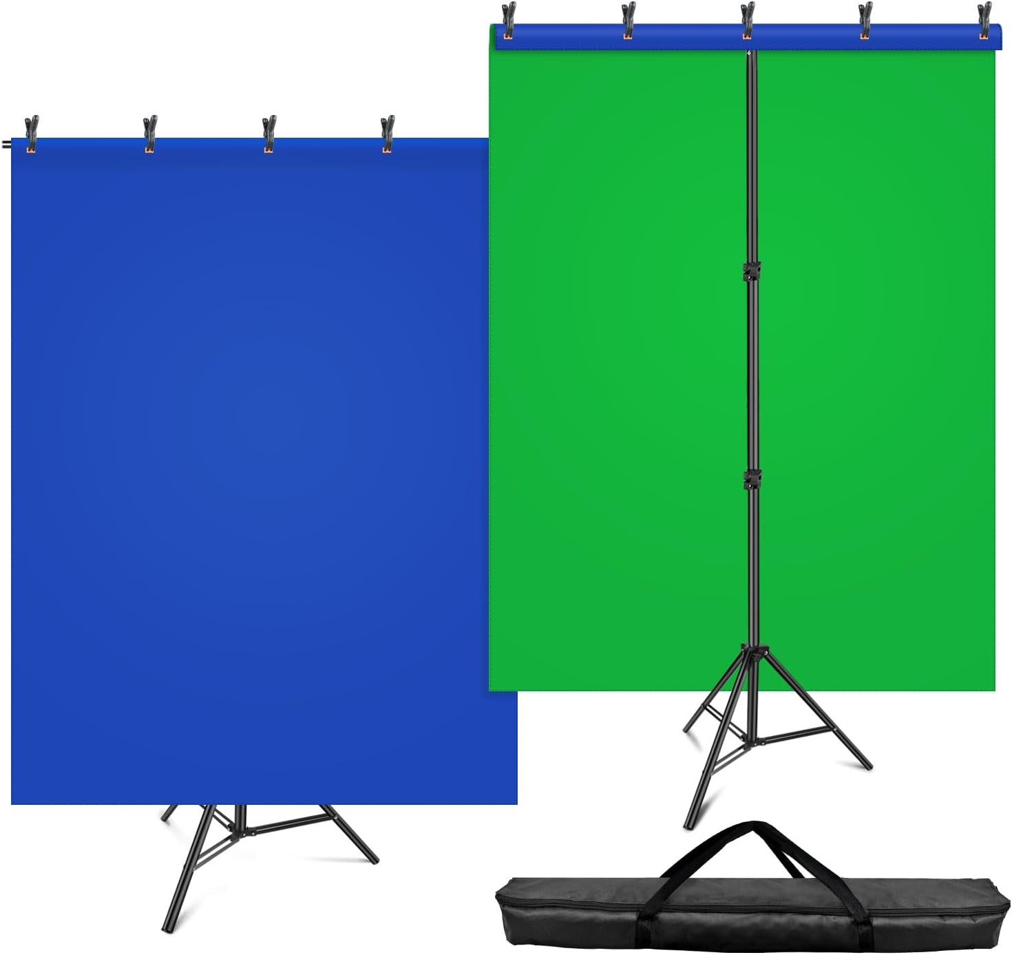 photography green backdrop with tripod stand
