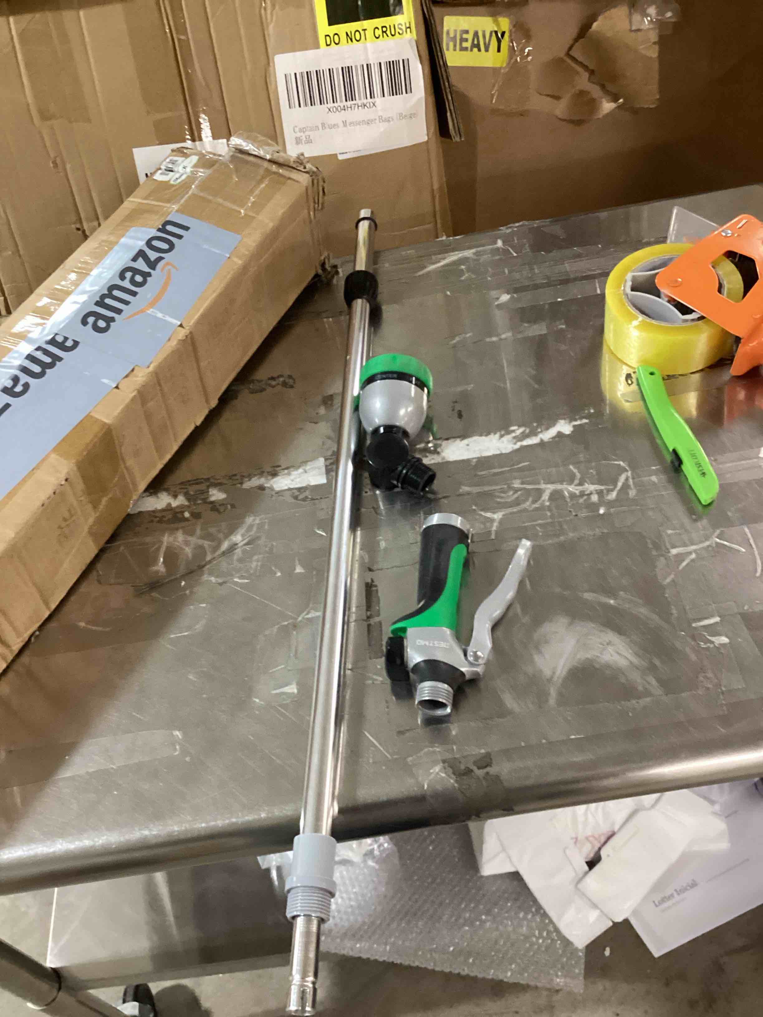 water spray pole with attachment