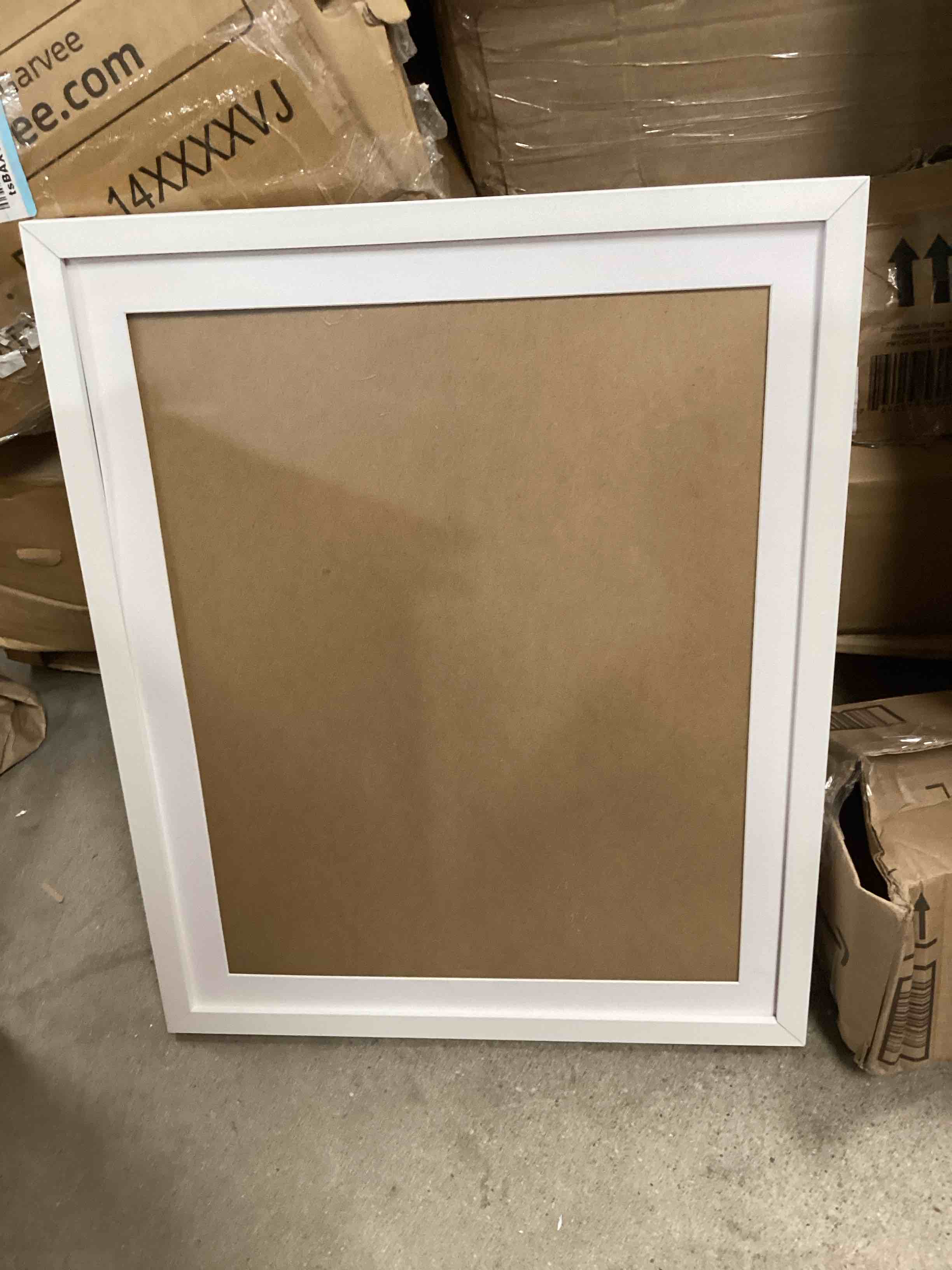 White picture frame with film (no glass)