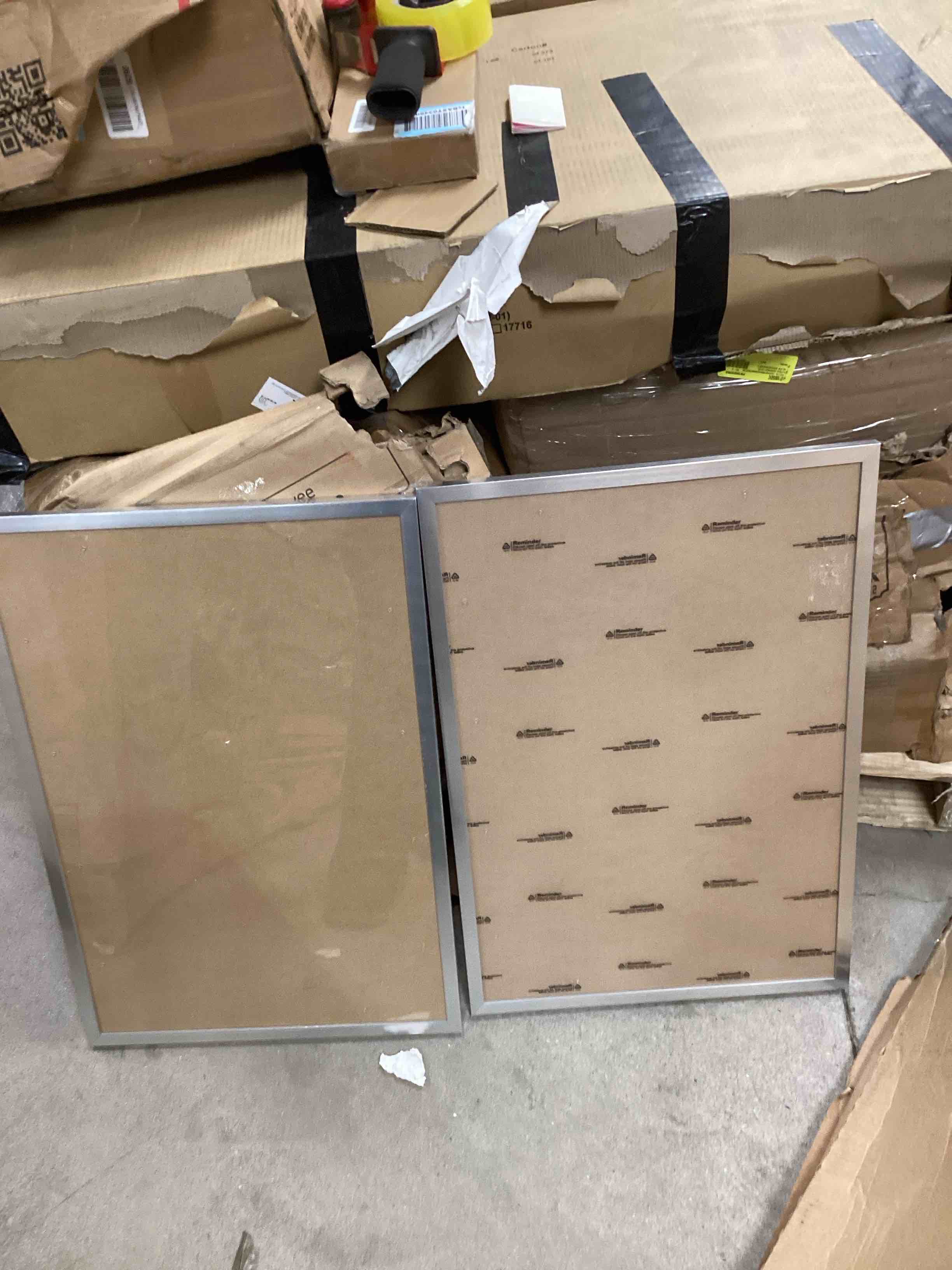 Set a two picture frame, silver