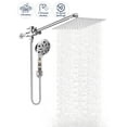 Doulami 8 inch Filtered Shower Head, 8 Setting High Pressure Rain Showerhead with Handheld Combo and Hose