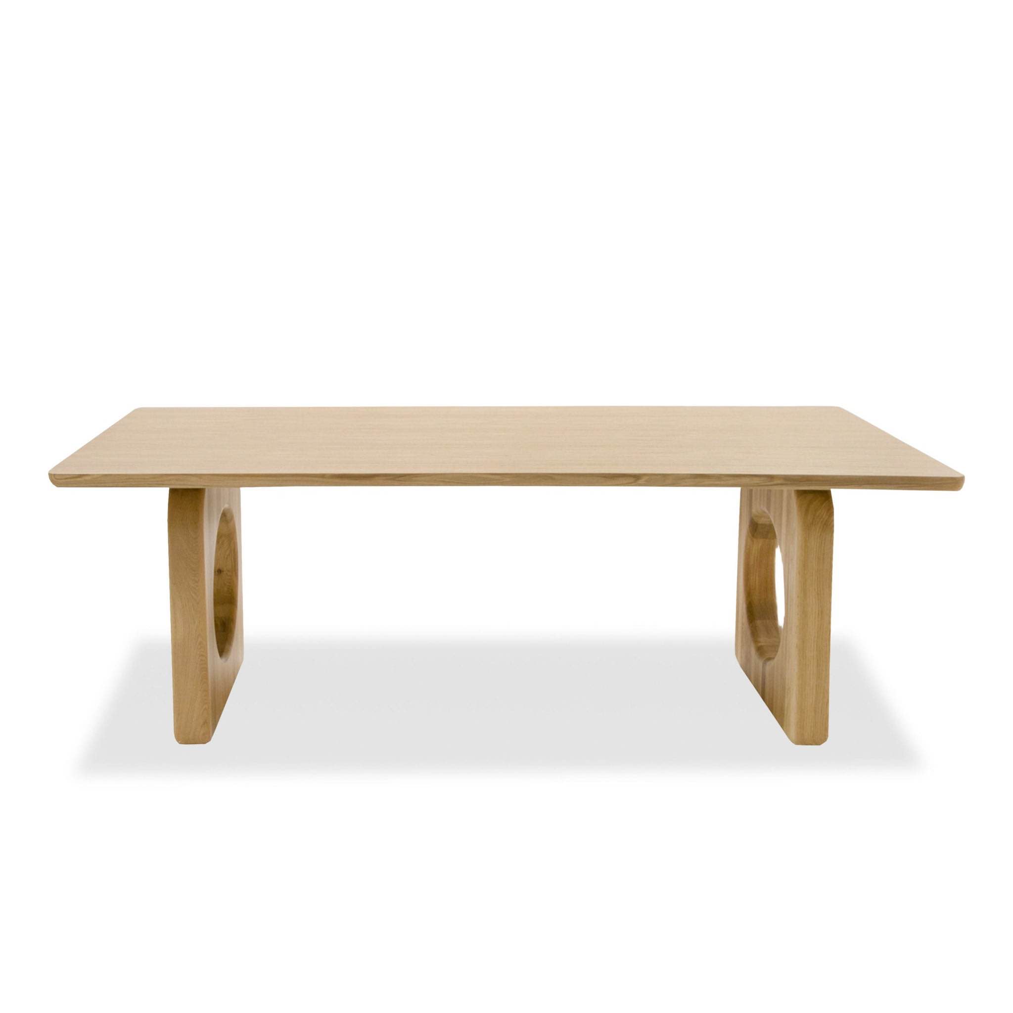 NATURAL OAK RECTANGULAR DINING TABLE 1257-VIG