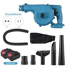 Cordless Leaf Blower for Makita 21V Battery,Electric Jobsite Air Blower with Brushless Motor,6 Variable Speed Up to,2-in-1 Handle Electric Blower and Vacuum Cleaner(Battery Not Included)
