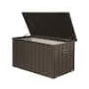 100 Gal. Dark Brown Galvanized Steel Deck Box