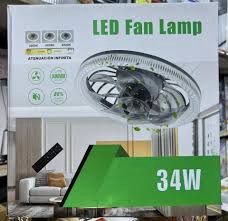 led ceiling fan light dimmable living room chandelier lamp with remote control