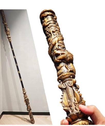 JeCgRrY Black Myth Wukong 5.6FT Monkey King Staff Black Mythology Toy Game Collection Room Decoratio