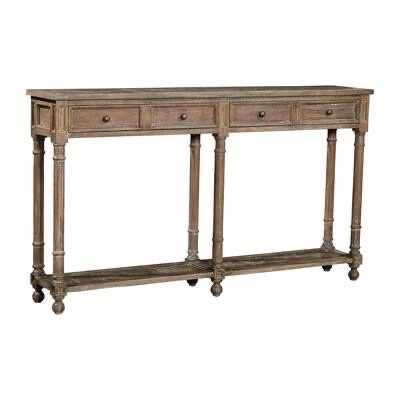 Newcastle 57 narrow mahogany console table 