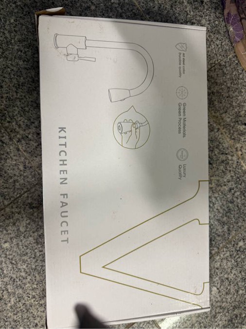 brand new matte black kitchen faucet – pull-down, single handle   , incomplete 