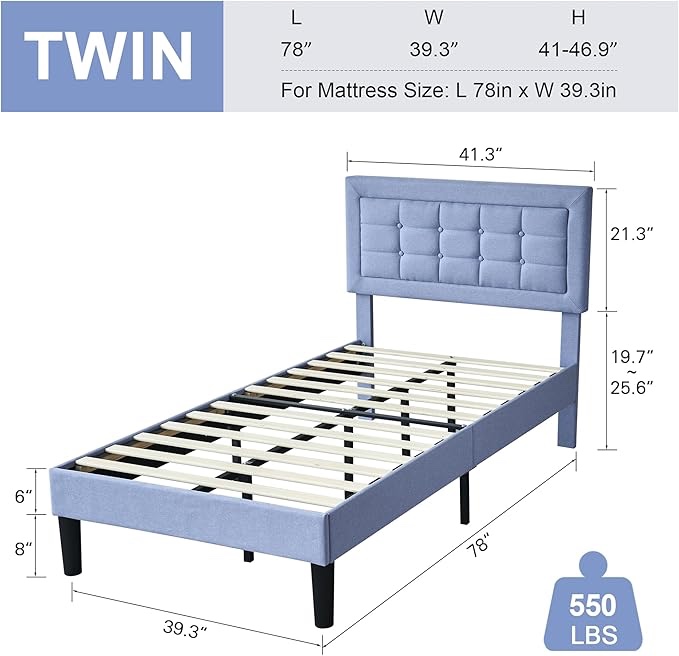 twin light blue 