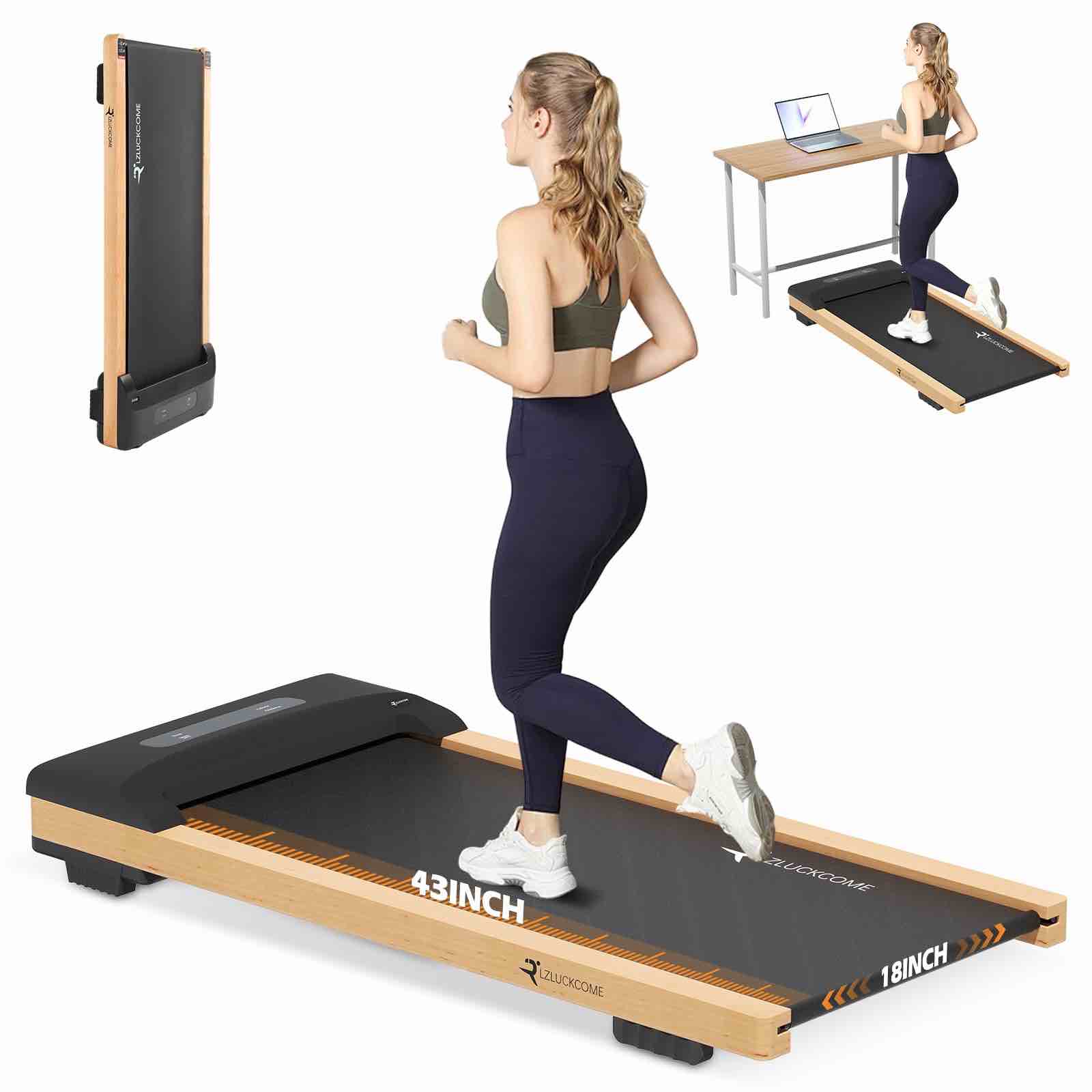 Wide Walking Pad Under Desk Treadmill 18'' Wide Belt