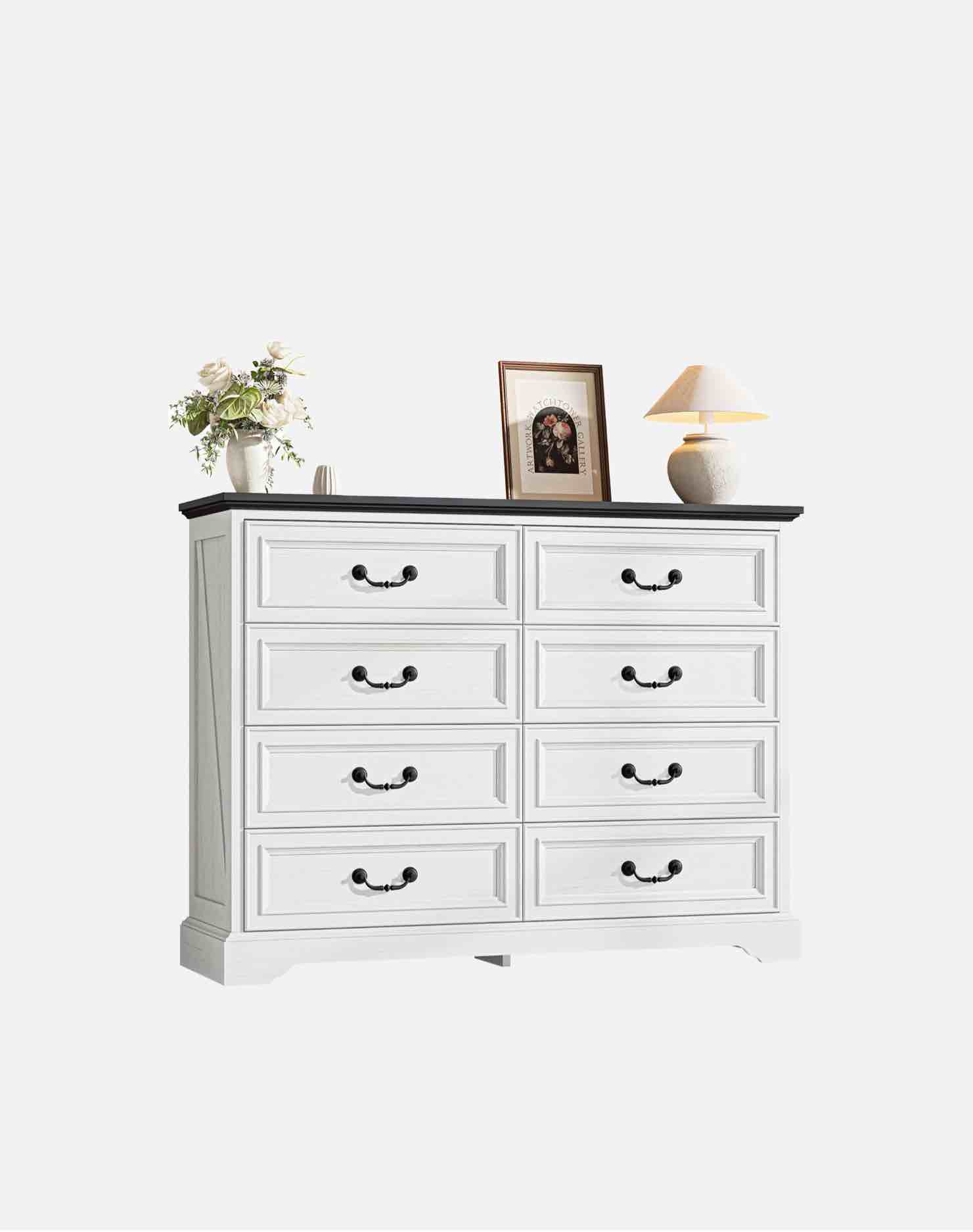 LIKIMIO Wooden 8-drawer Dresser