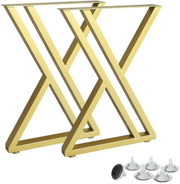 table gold legs 