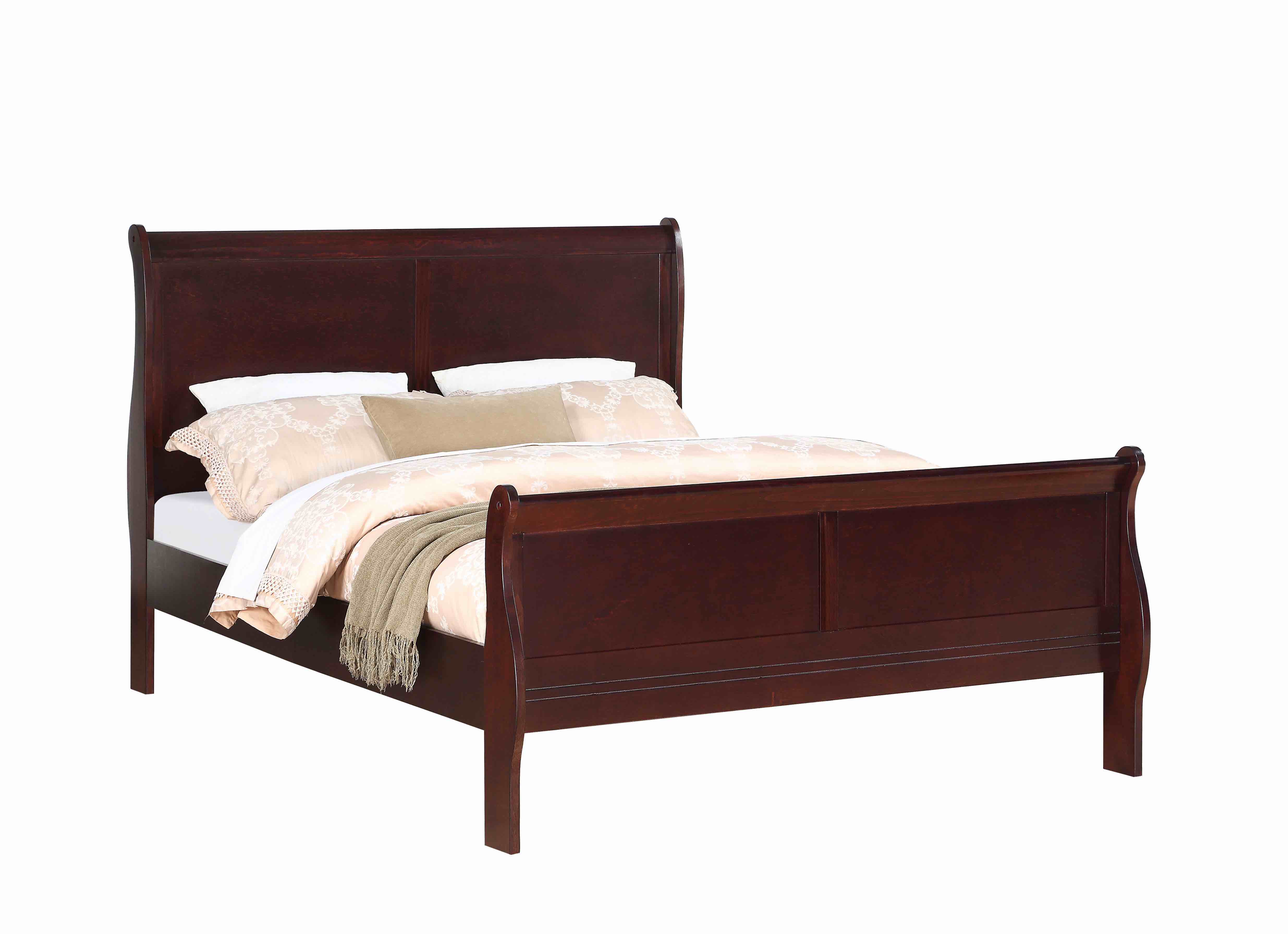 Queen Headboard Footboard cherry 