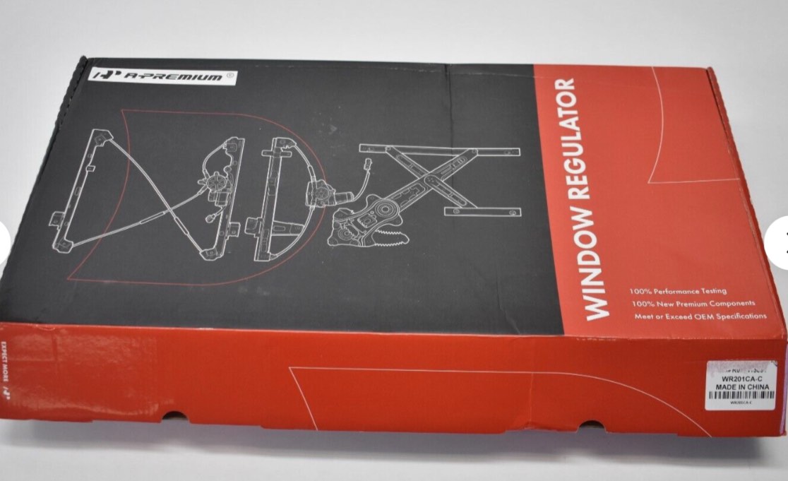 A-Premium Window Regulator w Motor Assembly Compatible With Chevy Impala 2000-05