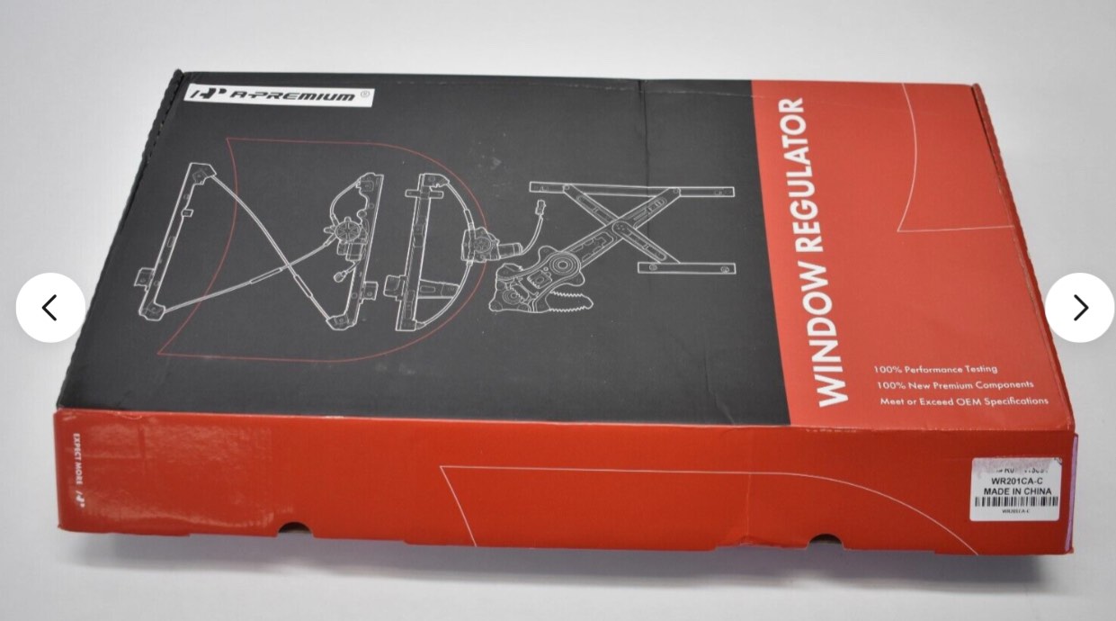 A-Premium Window Regulator w Motor Assembly Compatible With Chevy Impala 2000-05