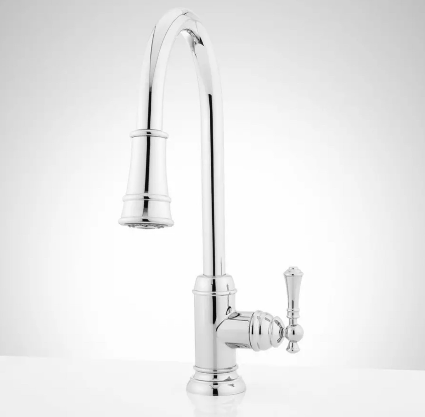 Amberley Single - Hole Pull - Down Spray Kitchen Faucet - Brushed G