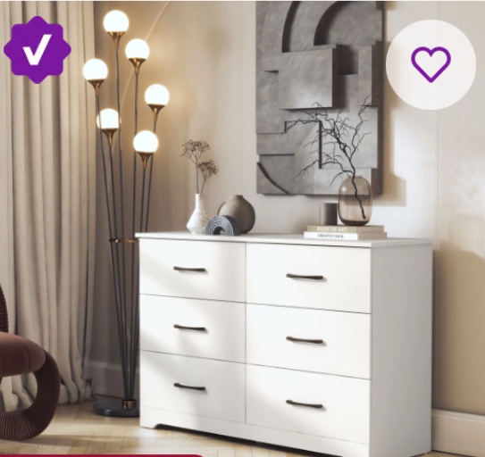 Arkia 47.0'' W 6 - Drawer Dresser