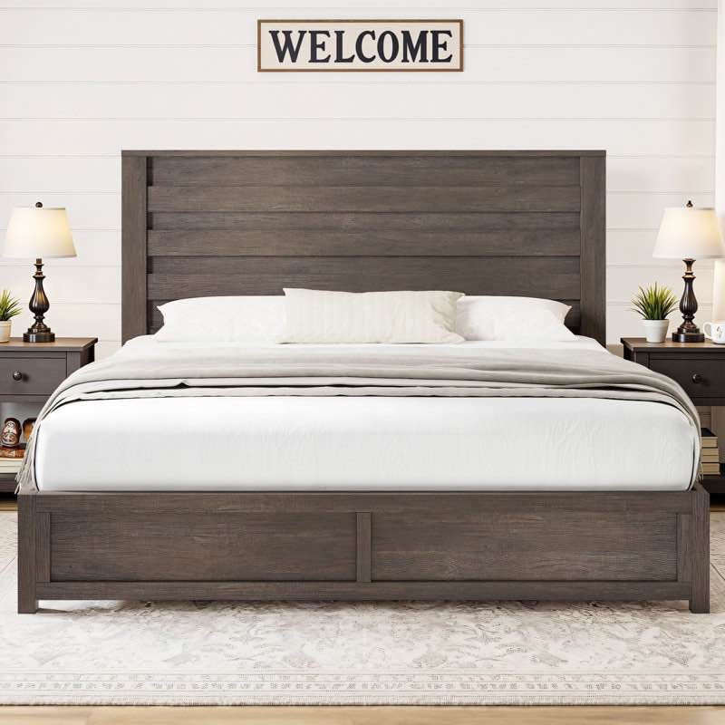 Louby 49" Farmhouse Platform Bed 