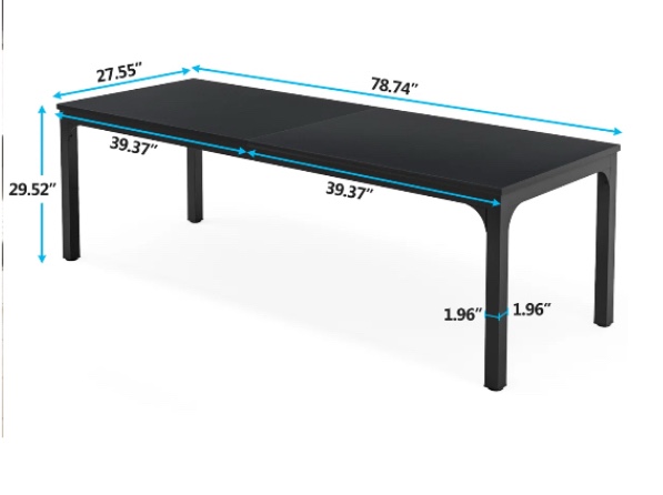 Lamekia Dining Table Metal Legs (Legs)