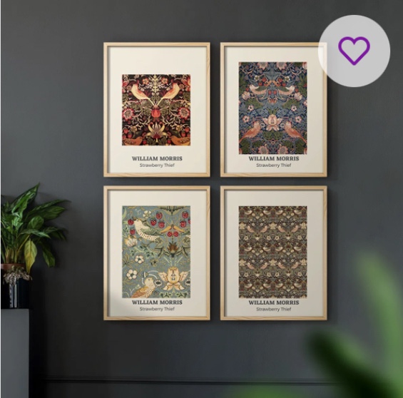 " William Morris XVII " 4 - Pieces (Set of 4)