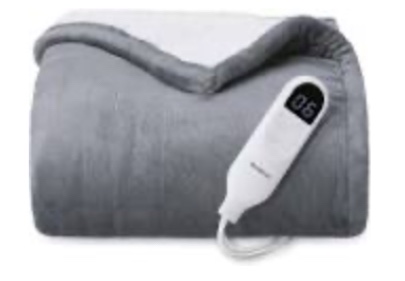 Bedsure Heated Blanket Electric Throw Flannel Electric Blanket