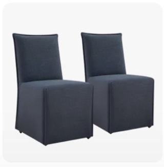 Jaffson Slipcover Upholstered Dining Chair (Set Of2 )