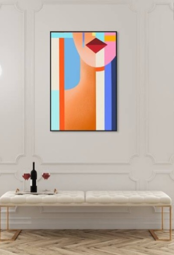 Abstract Shaped Lady III Print