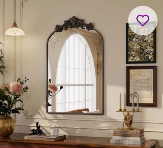Eyler Metal Arch Wall Mirror 