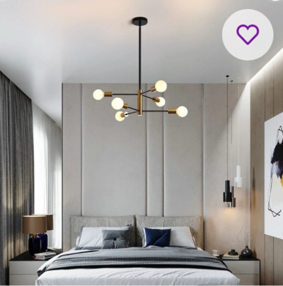 Cobina 6 - Light Dimmable Sputnik Sphere Chandelier