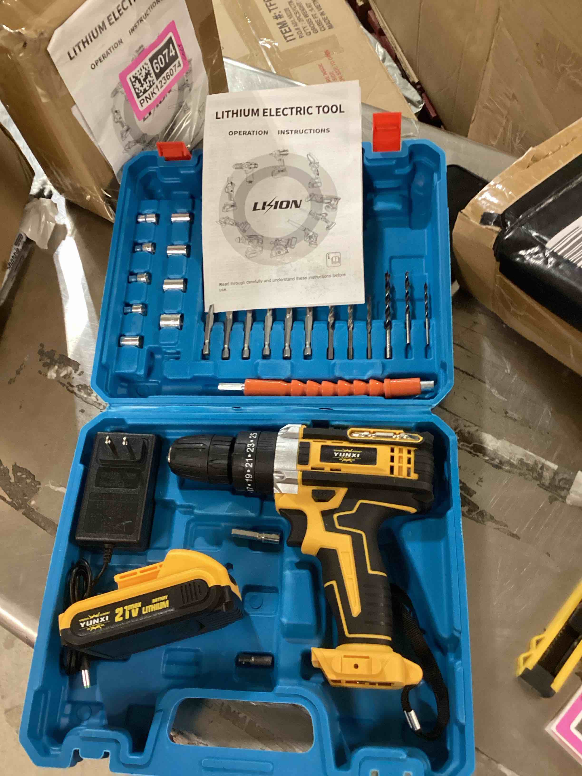 Yunxi electric drill, drill, bits, and socket