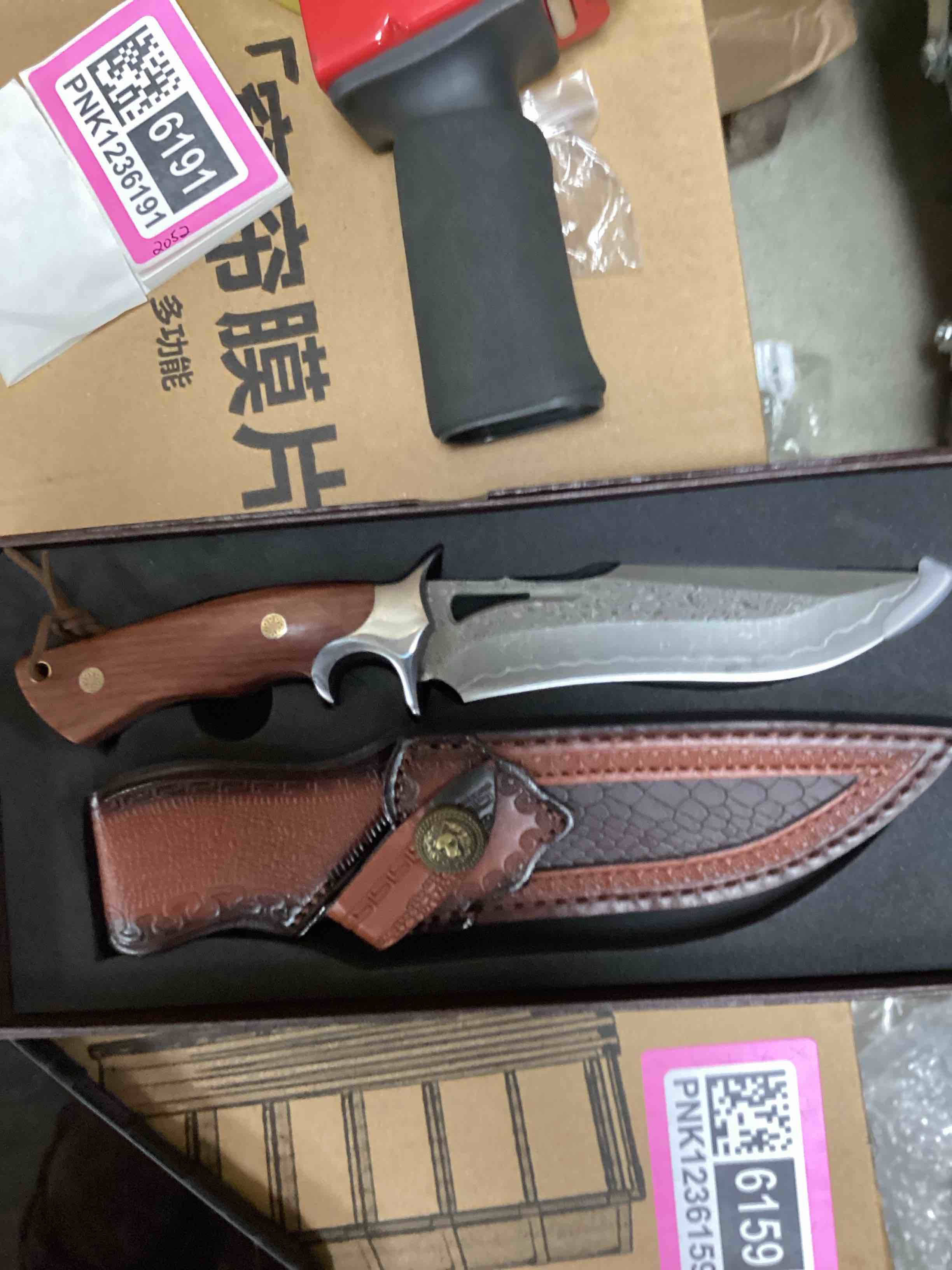 DAMASCUS honey ninth with sheath