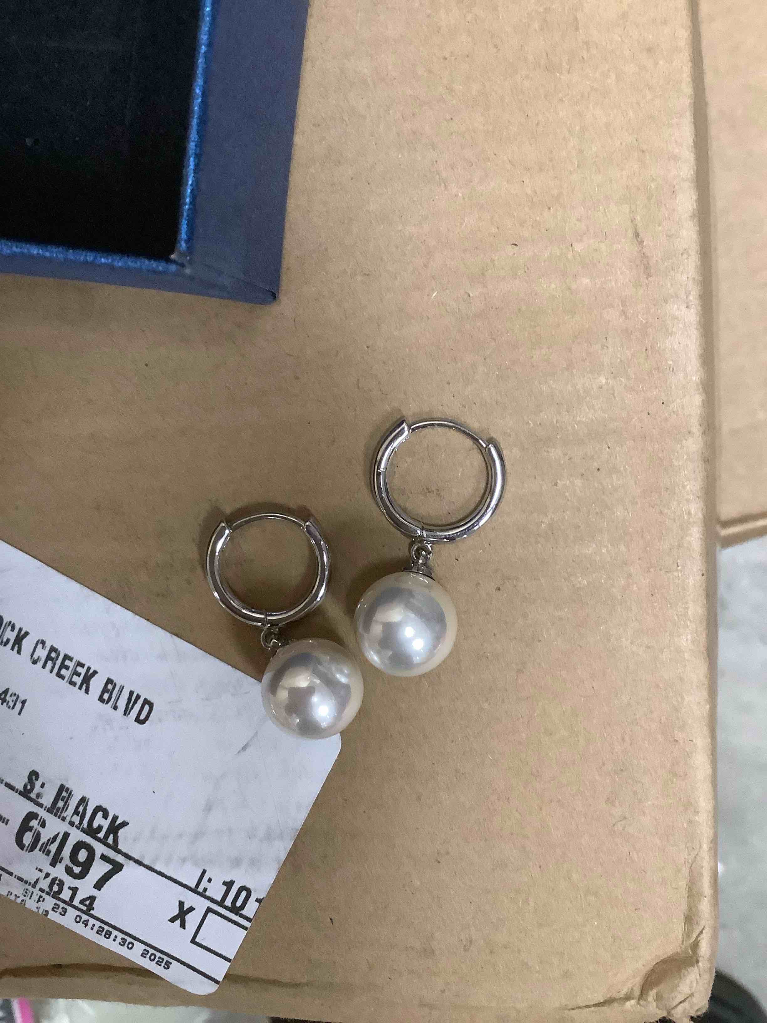 Pearl earrings