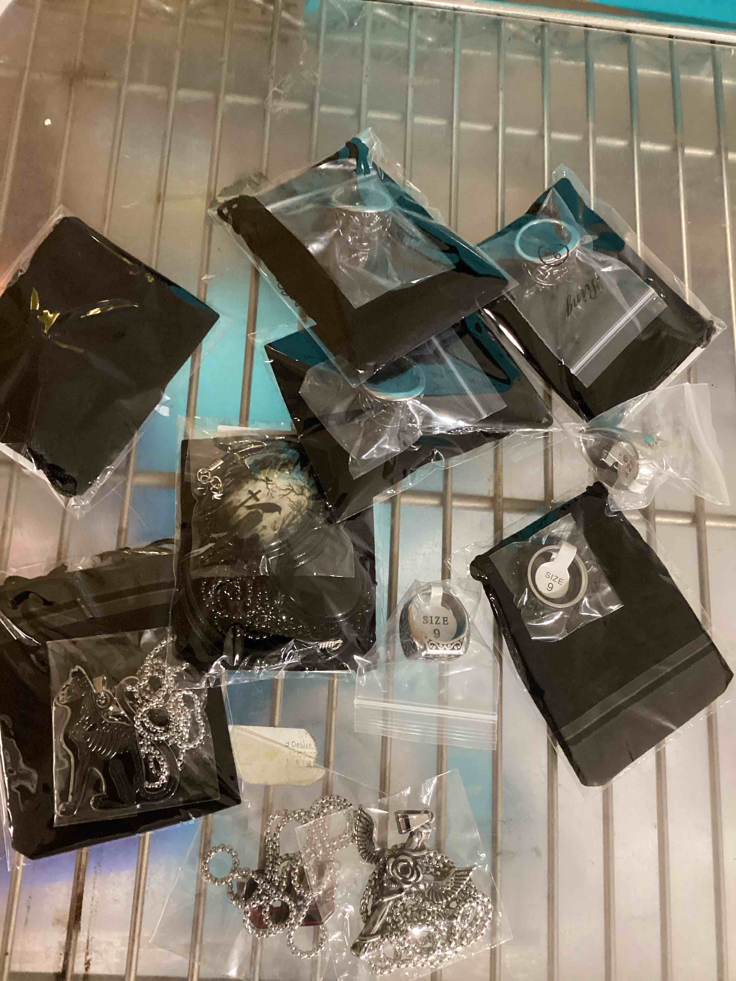 Assorted items Necklaces, Rings of different style and size