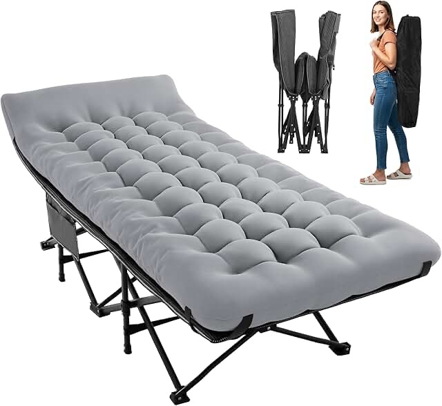 camping cot gray