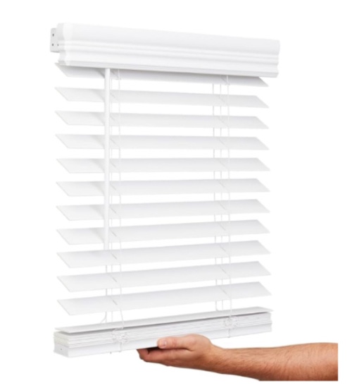1-Inch Cordless Vinyl Blind 17 in W X 64 in L