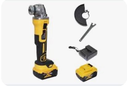 Yunxi 21V cordless angle grinder kit.