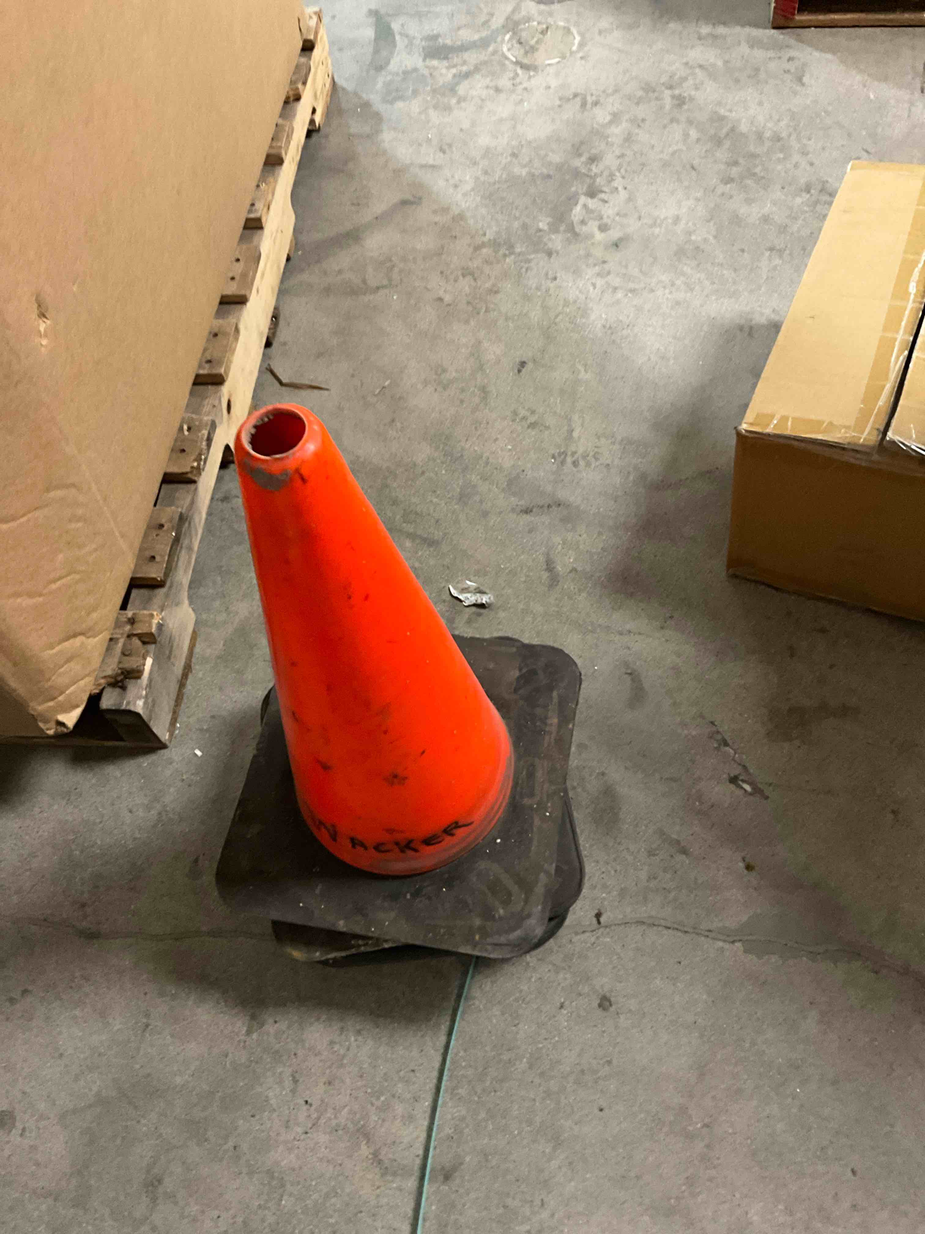 4 caution cones 