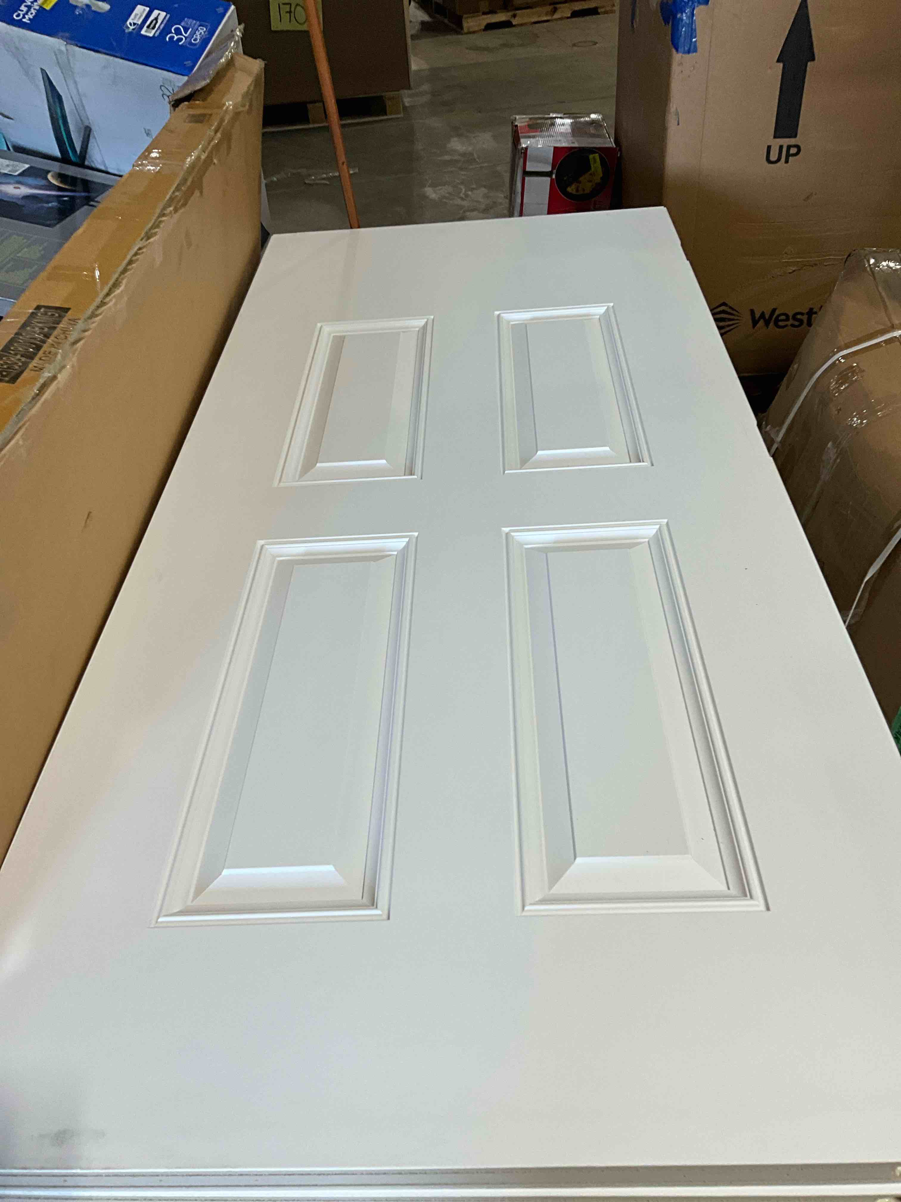 EXTERIOR SLAB DOOR WHITE 80x30 