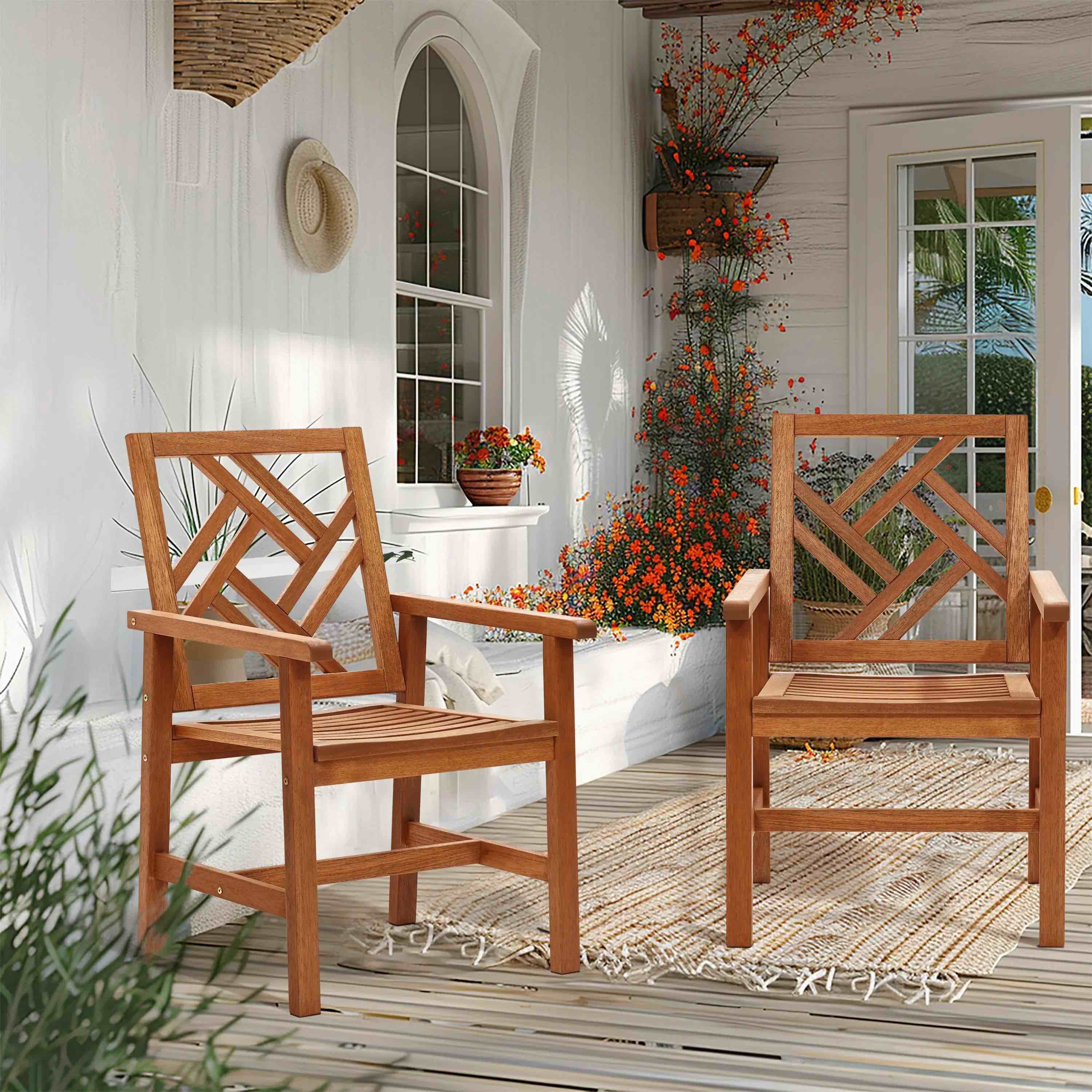 Two outdoor chairs
