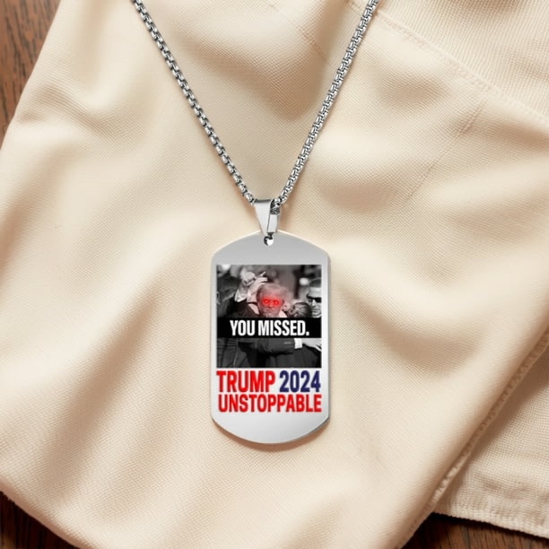 Trump “You Missed. Trump Fight Unstoppable” Necklace (20Pack)