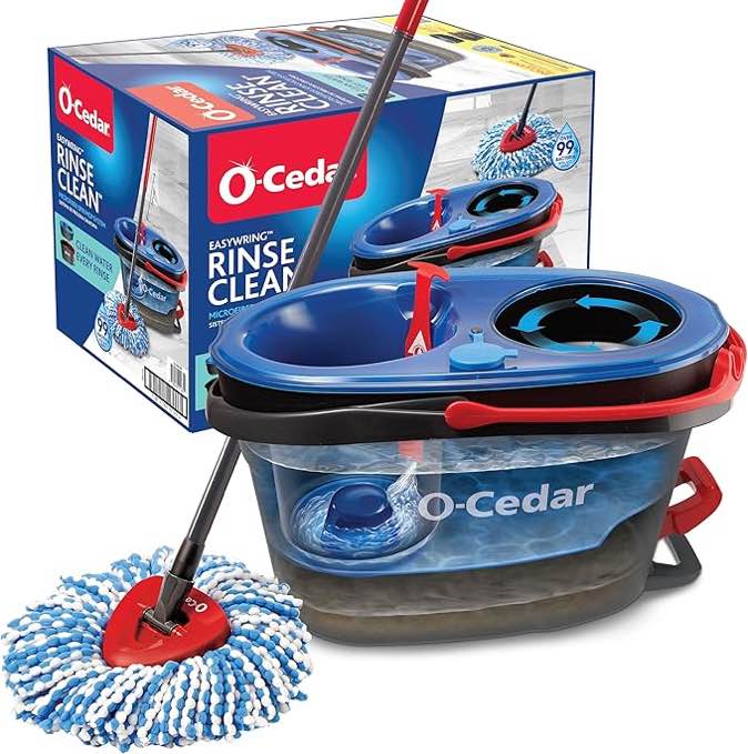 o-cedar easy ring rinse clean spin Mop system